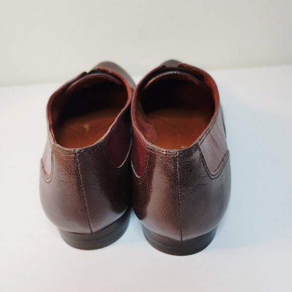Naturalizer N5 COMFORT Sienna/Brown Lecture Two Tone Leather Sz 8M Slip on Shoe - Picture 4 of 9